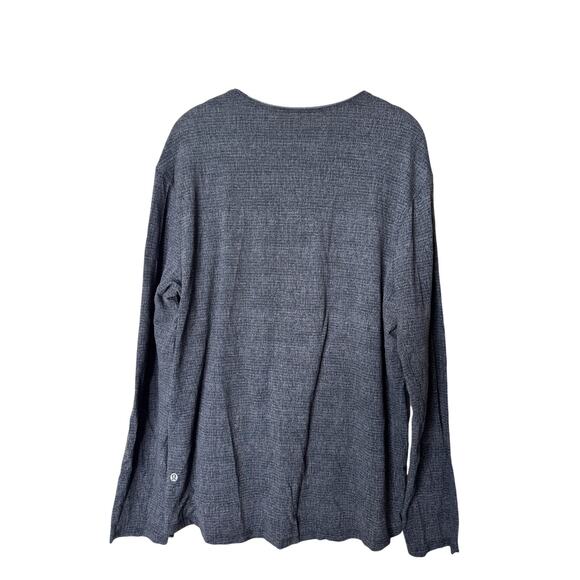 Lululemon Men's X-Large Dark Gray Long Sleeve Crew Shirt Swiftly Stretch - Picture 5 of 7